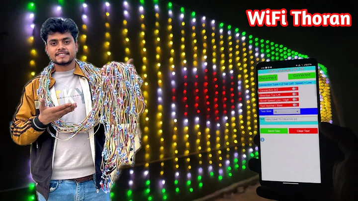 Pixel led light making at home || How to make Pixel led thoran setup// Creative GS