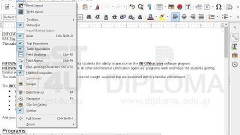 Change the view of the document into Print Layout.