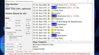 WTLive - My Winnipeg Transit Windows App screenshot 2