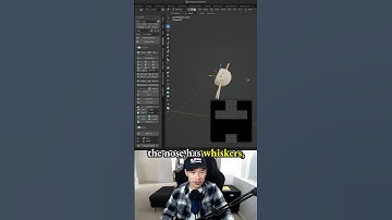 UV Mapping the Nose and Whiskers - making a 3d game character in Blender - 3.2: Mouse Head