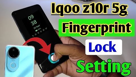 Iqoo z10r 5G fingerprint sensor | Iqoo z10r in display fingerprint lock,Iqoo display fingerprint