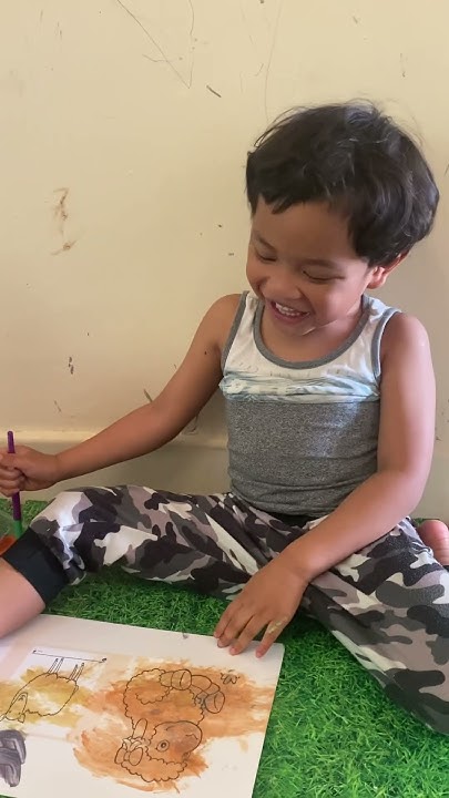 what-is-beautiful-boy-laughing-when-painting-funny-uk-loveyou