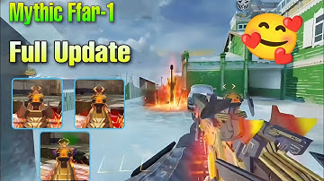 😱Finally Updated Mythic Ffar-1 New Iron Sight + New Inspection & New Reload Animation And More" Codm