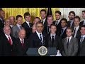 Blackhawks Honored at the White House (Full)
