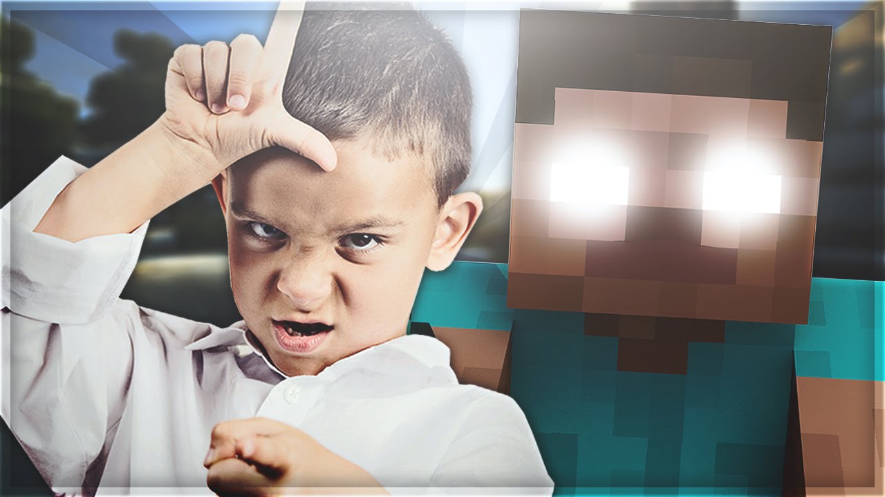 Foul Mouth Kid Gets Trolled By Herobrine! [Minecraft Trolling]