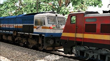 Loco Failed of Paschim Express Rescue by WDP4D in indian train simulator 2020 | Indian Railways