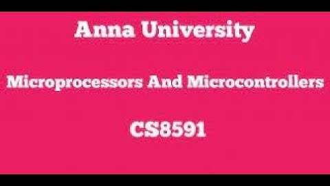 EE8551 Programmable DMA Interface 2 Microprocessor & Microcontroller MCQ Questions with Ans - Part 8