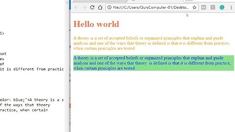 Css text color with notepad lesson-5 (part-4) how to  add css text color