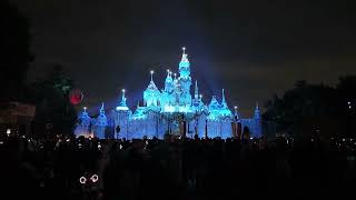 Disneyland Castle lights up (Wintertime Enchantment)
