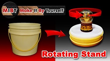 manual rotating - rotating stand - making a rotating display stand at home