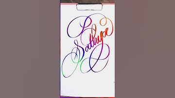 ✍️✍️✍️name writing/ 💖sathya💖#shorts #calligraphy #art #cursive #short #trending #viral #ytshorts