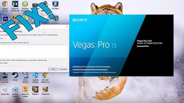 Sony Vegas 11/12/13 Initializing GPU-Accelerated Video Processing! Windows 10 Fix!