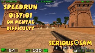 Serious Sam: The First Encounter - SpeedRun - 0:37:01 (Mental Difficulty)