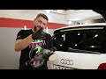 Полировка заднего стекла Audi новым ротором Heavy Polisher от Shine Systems