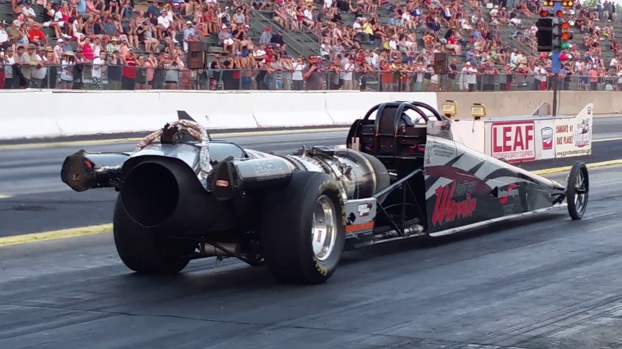 Northern Warrior Jet Dragster From Behind At Grand Bend Motorplex 254