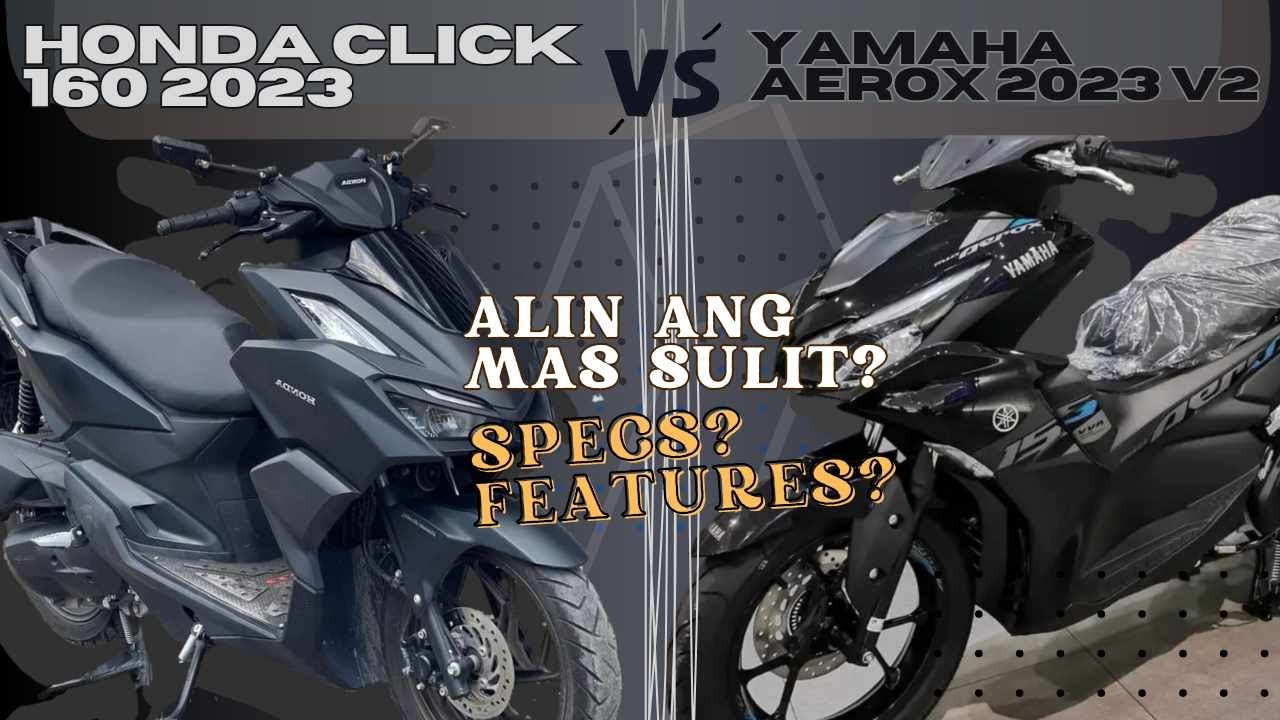 Honda Click 160 2023 против Yamaha Aerox155 2023, Алин Мас Сулит? Сравнение бок о бок | ХАРАКТЕРИ...