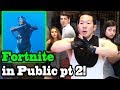 FORTNITE DANCES IN PUBLIC! (Season 4) IN REAL LIFE Challenge!!