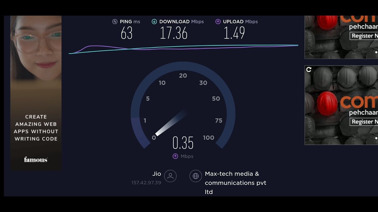 Ookla Speed Test JIO 4G LTE Vs JIO FIBER BROADBAND YouTube Ookla Speed Test JIO 4G LTE Vs JIO FIBER BROADBAND YouTube