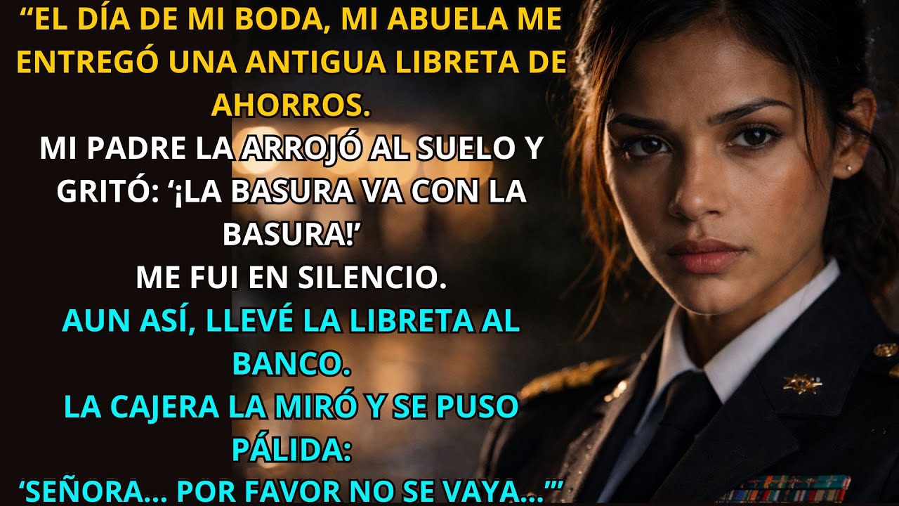MI PAPÁ HUMILLÓ LA LIBRETA DE AHORROS DE MI ABUELA EN MI BODA 💔… EL GERENTE DEL BANCO PALIDECIÓ AL…