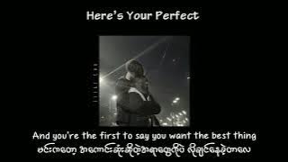 Here's Your Perfect - Jamie Miller // Myanmar Subtitle #mmsub #songrequest