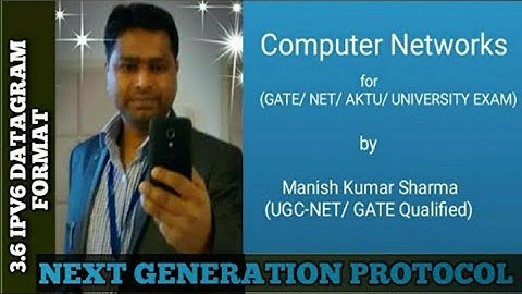 3.6 IPV6 DATAGRAM FORMAT