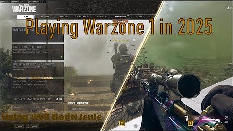 Playing Warzone 1 in 2025 Using IW8 BodNJenie