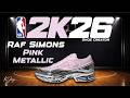 NBA 2K26 Shoe Creator - How to make Raf Simons Adidas Ozweego 'Pink Silver Metallic'