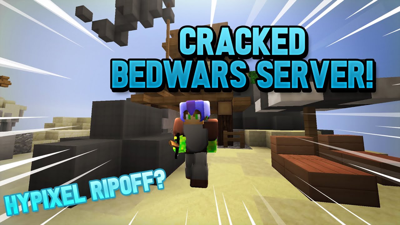 Playing On A Cracked Bedwars Server! - YouTube