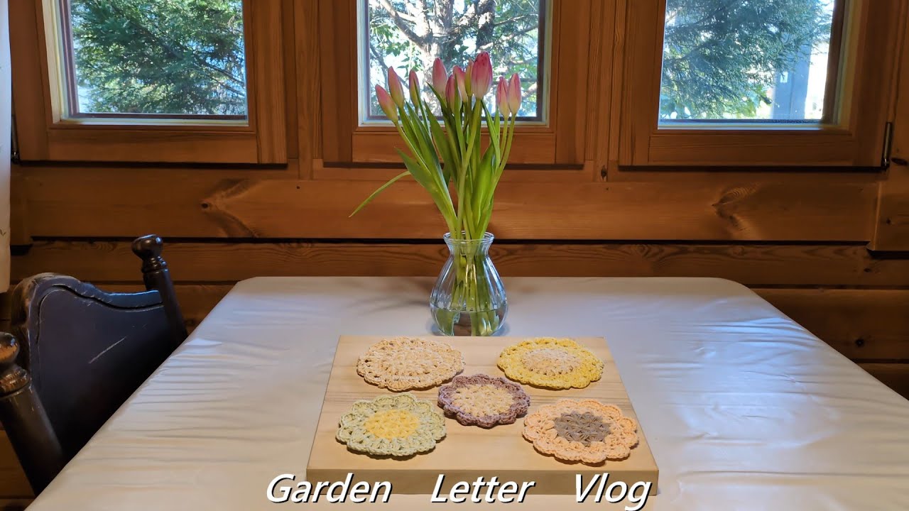 Garden Letter Vlog #13    1月冬の暮らし　リフ編みをマスター　春庭の植栽計画図の準備