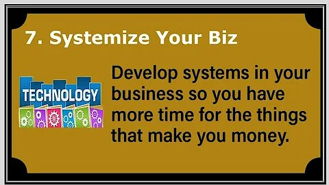 Your Cool Roadmap: Day 8: Phase 3: Freedom: Step 7: Systemize Your Biz