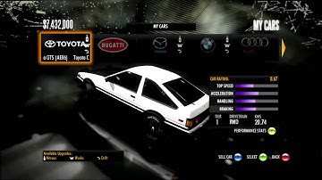 Need For Speed: Shift - Showcase for Toyota Corolla GTS (AE86) with "Special Paint"