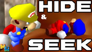 4 YouTubers CRUSH Mario 64 HIDE and SEEK!