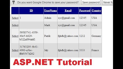 ASP.NET Tutorial 5- How to Create a Login website -Creating Unique Identifiers (GUID)  for each user