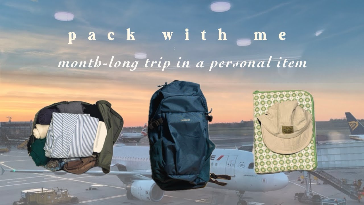 pack with me | 只帶隨身行李,一個月的冬季旅行 short ver. with mandarin subtitles (prod ...
