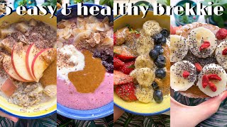 5 easy breakfast ideas *stay healthy during QUARANTINE + NO COOK* | glowup diaries