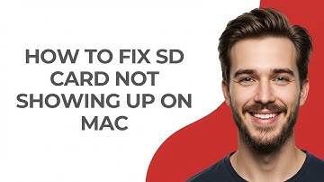 How To Fix SD Card Not Showing Up On Mac - GUIDE!