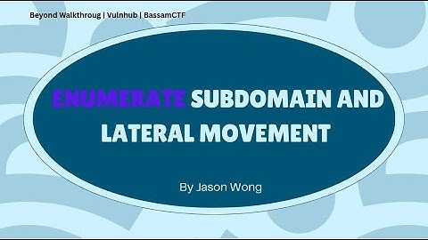 Cyber Security | CTF | Vulnhub | BassamCTF | Subdomain Enumeration, Lateral Movement & Privesc