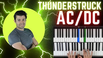 Thunderstruck - AC/DC Piano Tutorial - Simple Version