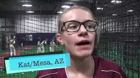 Softball training with Samantha Rea