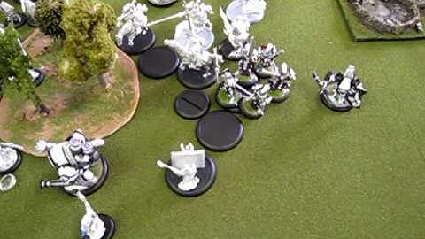 Warmachine 100 point game after turn 5.MOV