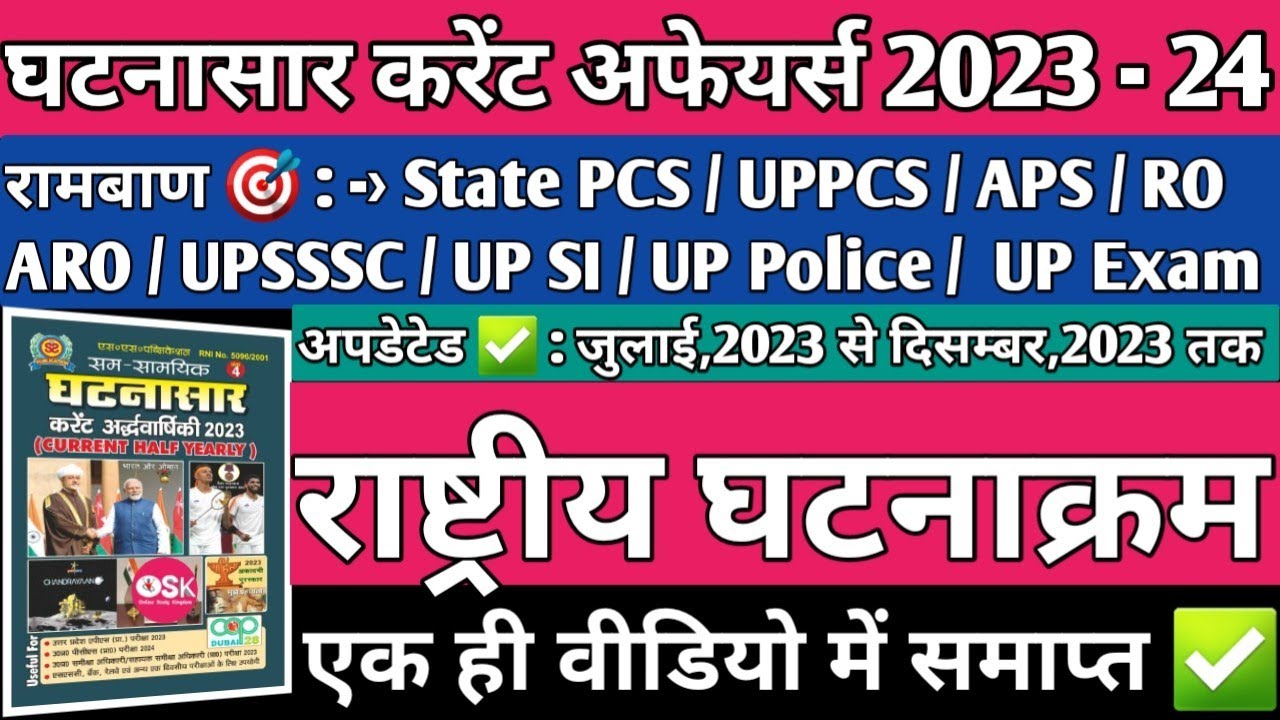 Ghatnasar Current Affairs 2024| Ghatnasar Current Affairs 2023 ...