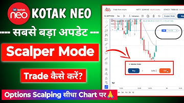 Kotak neo biggest Update Scalping on Chart - Live Demo 2025 | Kotak neo Scalper Mode on Chart Live