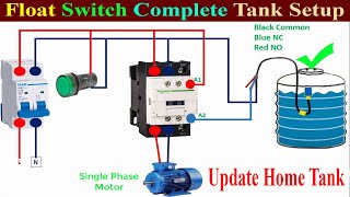 Float Switch Water Tank Setup and Installation |Float Switch Wiring Connection With Water Pump Motor