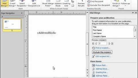 Publisher 2010 Tutorial Detaching the Data Source Microsoft Training Lesson 10.7