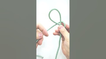 ASMR AJUSTABLE LOOP, HOW TO TIE THE MOST USEFUL KNOTS IN THE WOLD #shorts