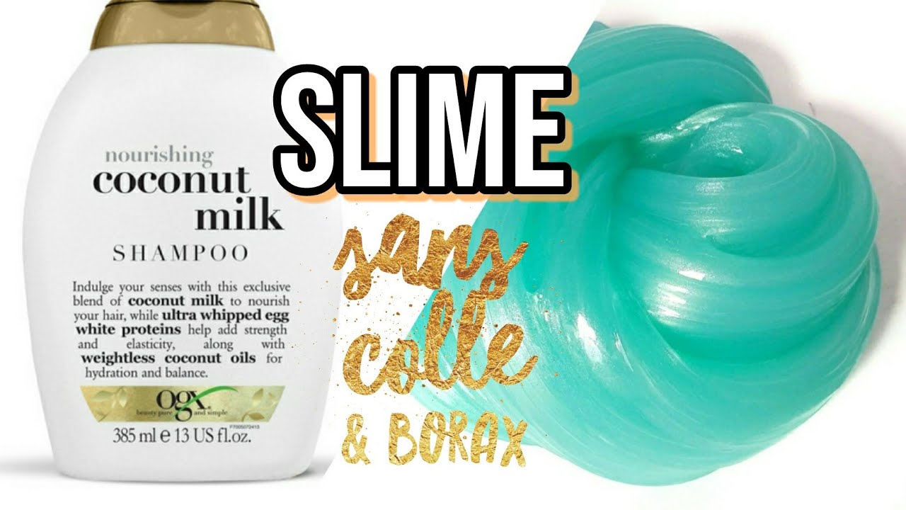 5 Slime Sans Colle Borax Lessive Solution Lentilles
