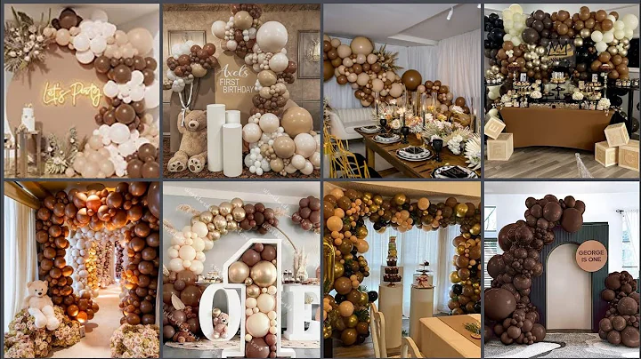 Top world popular dark brown birthday decoration ideas/best decorations at home /new style HBD decor