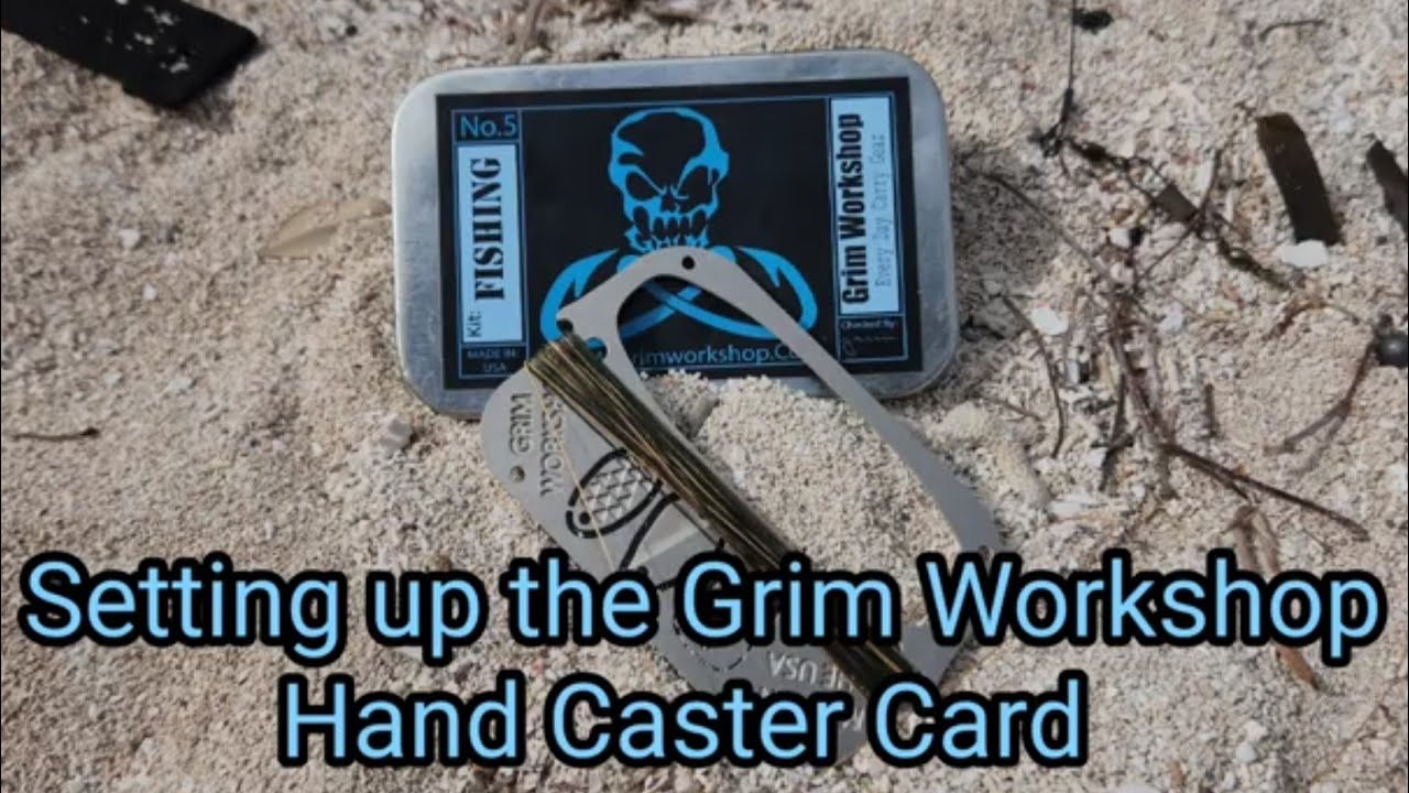 Hand Caster Fishing survival card tool – Grimworkshop