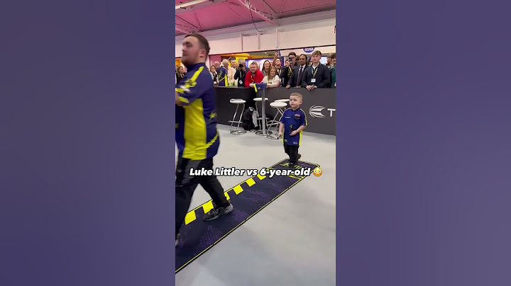 Luke Littler vs. 6 years old ‼️😳