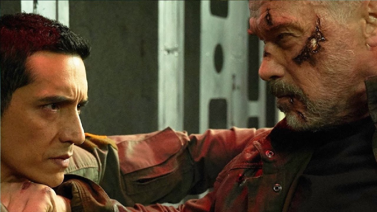 T 800 vs Rev 9 Fight in Airplane ¦ Terminator Dark Fate UltraHD, HDR ...